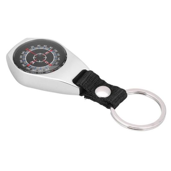 Boussole Mousqueton Portable Fazvncv – ABS Léger, 4,5x9,4 Cm, Design Compact – Pour Randonnée, Camping, Escalade, Accessoire Mode