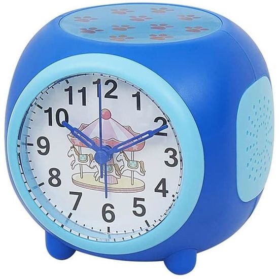 Réveil Enfant Avec Veilleuse - Simulateur Aube 6 Sons Naturels - Apprentissage Jour/Nuit - Rechargeable