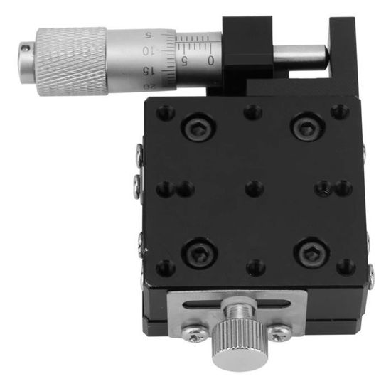 Dispositif De Déplacement Linéaire (Stage) XYZ 3 Axes Avec Micromètres - Marque Line Tool Co., Occasion