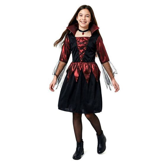 Hexenkostüm Für Mädchen 3-4 Jahre – Bunt, Mit Kleid & Hut, Für Halloween & Karneval
