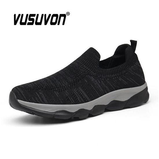 Mocassins Slip-on Hommes – Baskets En Maille Respirante, Semelle Confort Mousse Mémoire, Légeres Et Décontractées - 3
