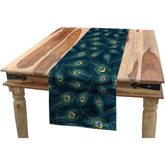 ABAKUHAUS Fleur Chemin de Table, Motifs de flèche, Rectangulaire ABAKUHAUS Fleur Chemin de Table, Motifs de flèche, Rectangulaire