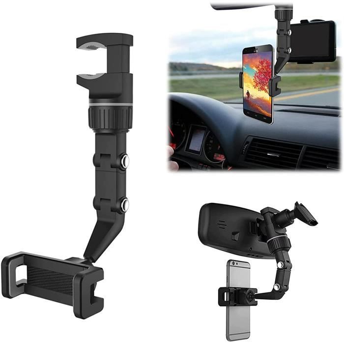 Support de téléphone de voiture support de support de téléphone portable universel pour rétroviseur de voiture
