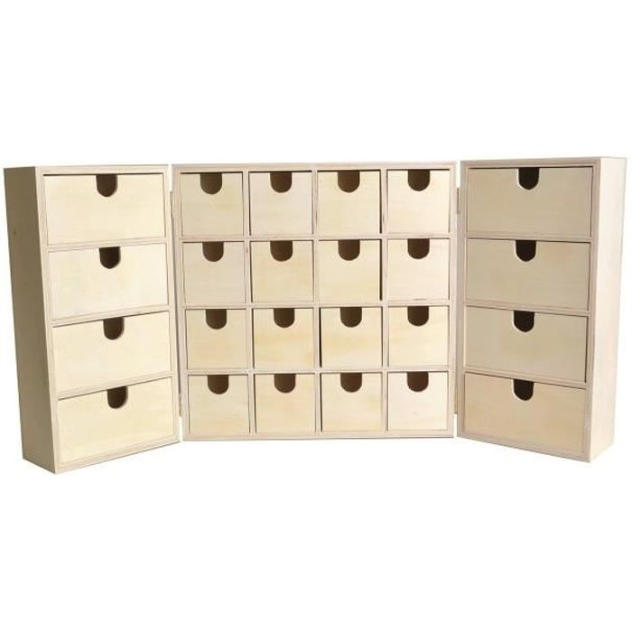 Meuble 24 Tiroirs en Bois à customiser - Meuble Rangement