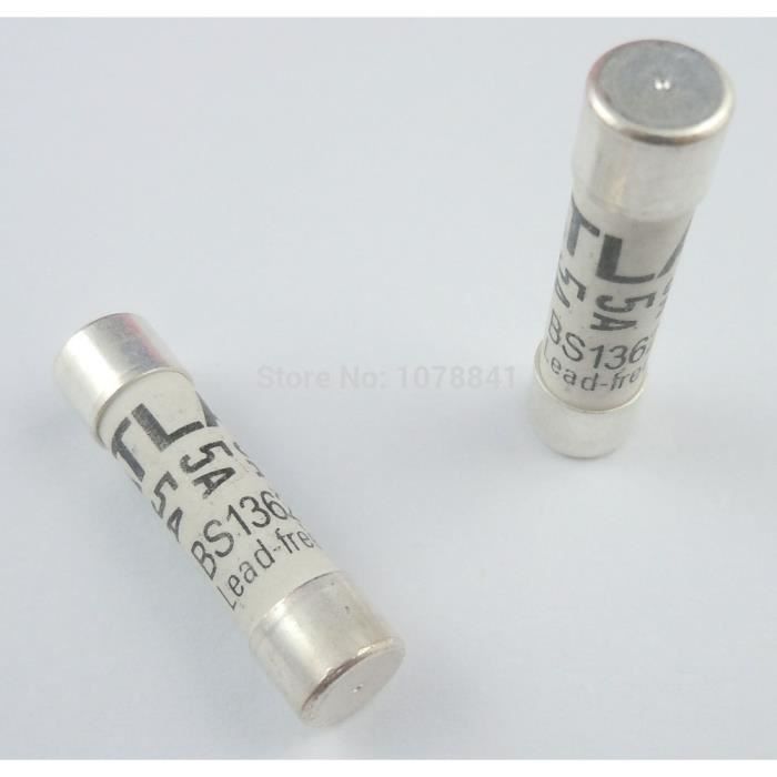 Lot de 10 Fusibles 10A 10 Ampères