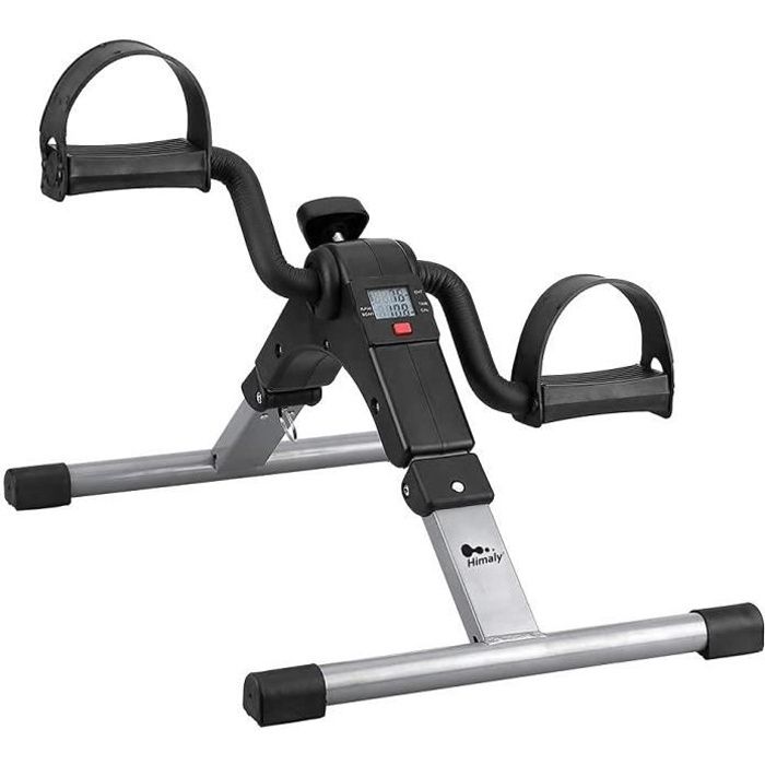 Pédalier Pliable,Mini Vélo d'Appartement Ecran LCD,Pédalier d'Appartement Pliable Pratique Léger Pédaler avec Résistance Régl 263