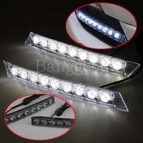 CS Neufu 9 Led Feu Jour Diurne Drl Brouillard Lampe Auto P 05-08 Audi C6 A6 S6 Q5 Q7 Benz - CSAVC824A5951