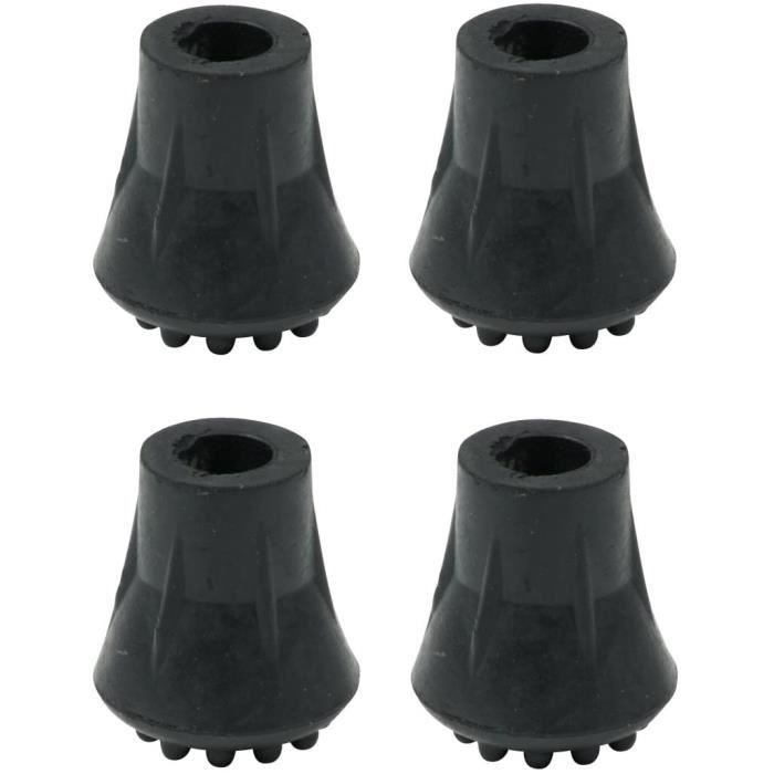 Aide à l'autonomie et à la mobilité Lot de 4 embouts en caoutchouc pour canne de marche - 12 mm (1-2-) 154927