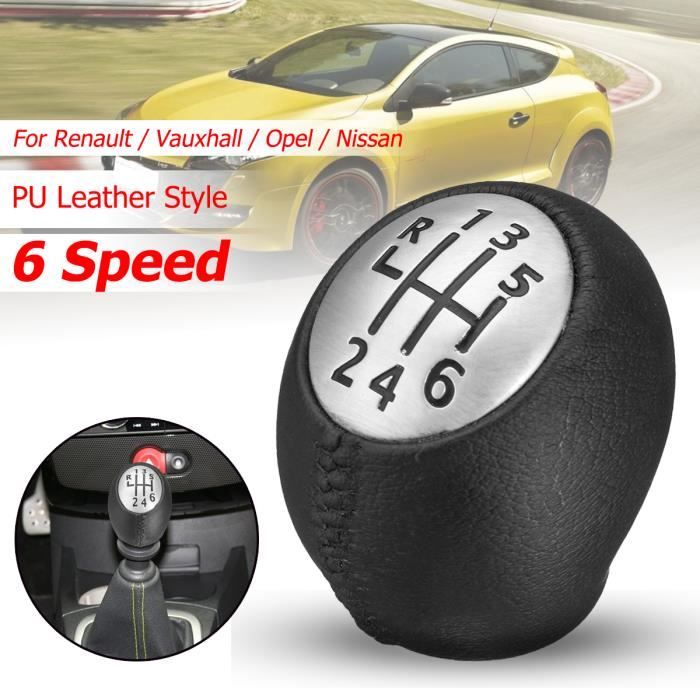 6-Vitesse Pommeau Levier de Vitesse Pour Renault Megane Clio Trafic Scenic Master Trafic