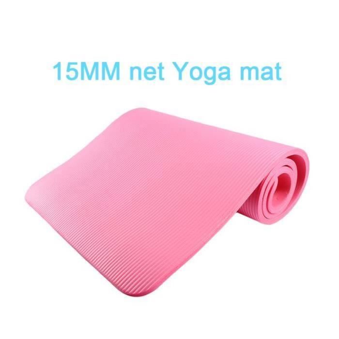 SE27853-Tapis de Yoga Tapis de Gym Tapis de Fitness Tapis de Yoga 183 * 61 * 1.5cm Bleu Violet Rose