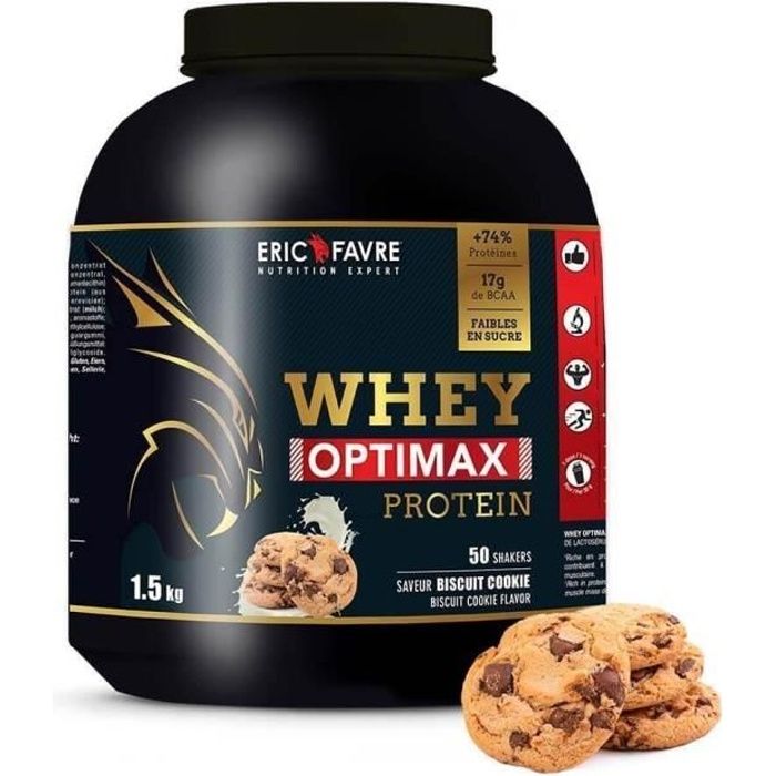 Eric Favre - Whey Optimax Protein - Proteines - Biscuit Cookie - 500g