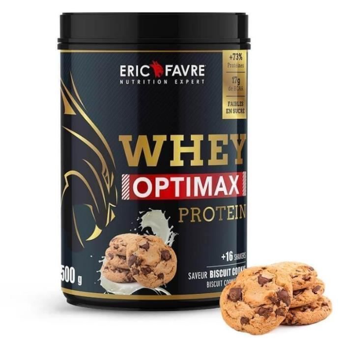 Eric Favre - Whey Optimax Protein - Proteines - Biscuit Cookie - 500g