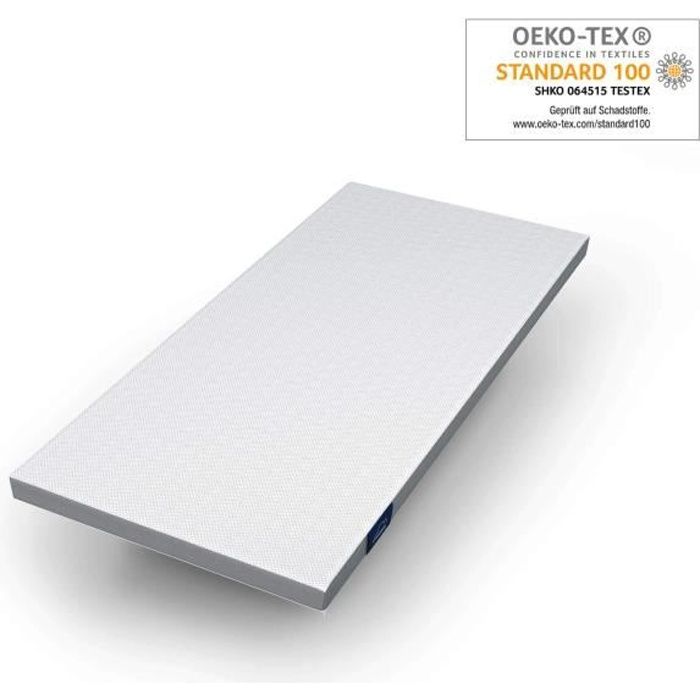 Genius eazzzy Surmatelas 90 x 200 cm - Protège-Matelas Ergonomique - Température de Sommeil optimale - Hypoallergénique - connu en