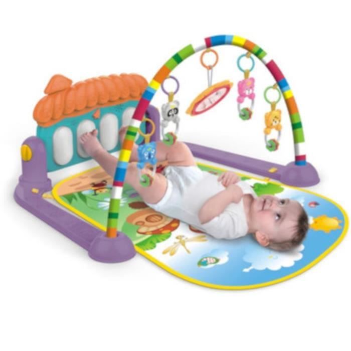 JOUET TAPIS piano à pédales pour bébé de 0 à 36 mois style de champignon 475x385x90mm