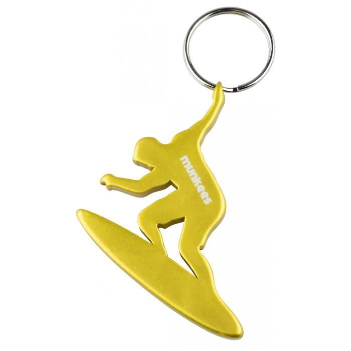 Munkees ouvre-bouteille Surfeur acier doré 5,4 cm