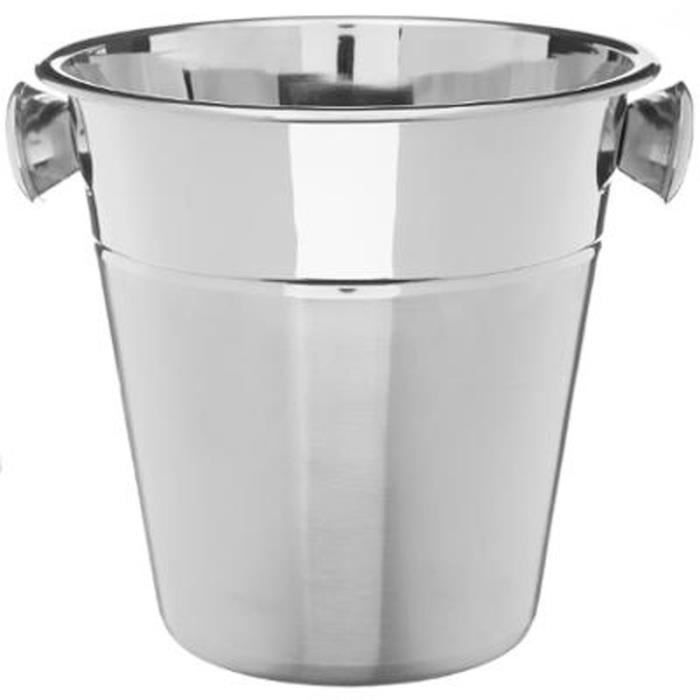 Seau à Champagne -Double Finition- 22cm Argent