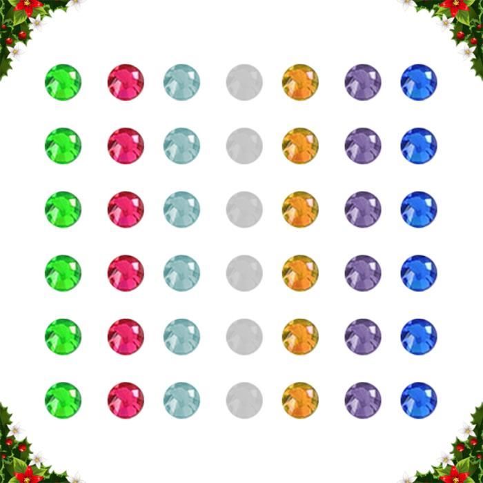 1440pcs Simple Nail Tips Glass Drill DIY Manicure Art Stickers Decals Decoration for Women Girls (Mixed Color, GEL UV POUR ONGLES