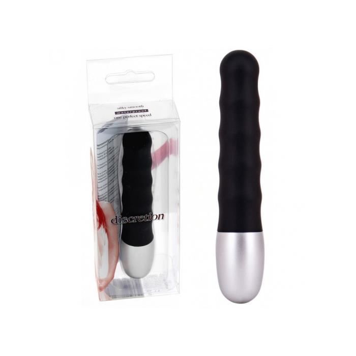 Vibromasseur Discretion Ondulé Noir