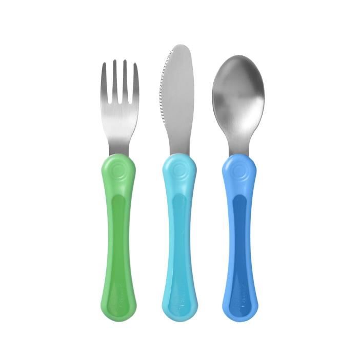 TOMMEE TIPPEE Set de 3 couverts Inox 12 mois+