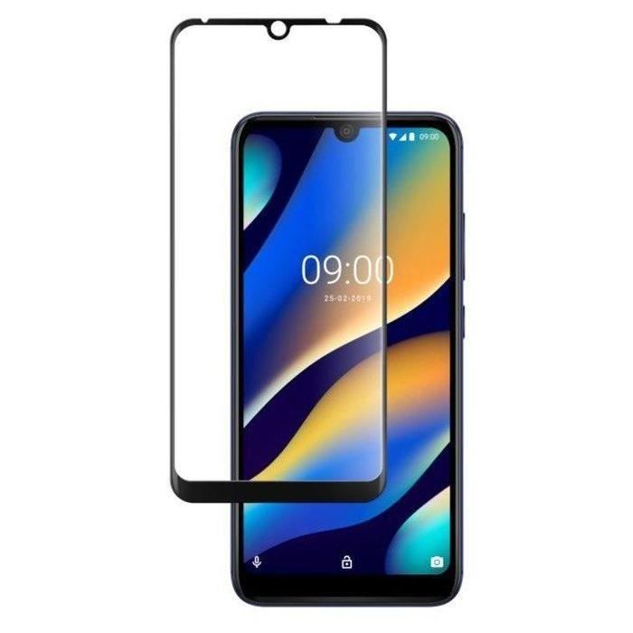 WIKO Verre trempé contour Noir pour Wiko VIEW 3 LITE