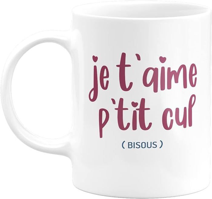 Mug Céramique Rouge à Cœurs - Tasse Décorative Simple Pour Café Et Thé, Cadeau Couple