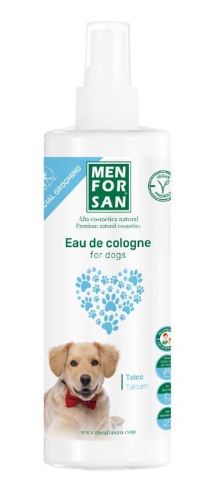 Meilleurs prix pour Menforsan Eau de Cologne pour Chiens Poudre de Talc 500ml, Effet deodorant, Vegan Friendly