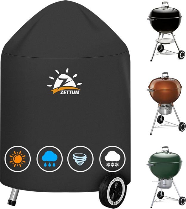 Housse De Barbecue Imperméable – Tissu Oxford 600D, Cordon De Serrage, 55x45x38cm – Anti-UV Et Anti-poussière – Pour Barbecue, Friteuse, Pizza