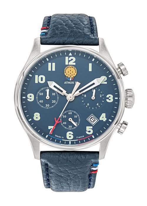 Montre Patrouille de France Chronographe Cadran et Bracelet Bleus A7-100EG-668136 Montre Patrouille de France Chronographe Cadran et Bracelet Bleus A7-100EG-668136