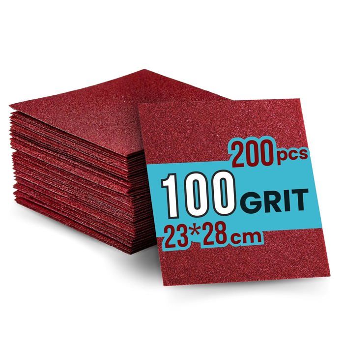 Lot De 120 Feuilles Abrasives Avec Velcro – 12 Grains De 40 à 800 Pour Ponceuses Rectangulaires (80x133 Mm) - 3