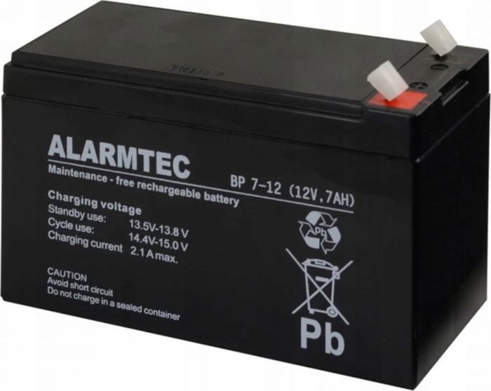 Batterie dalarme - Alarmtec - BP7-12 - 12V - 7Ah - Technologie AGM