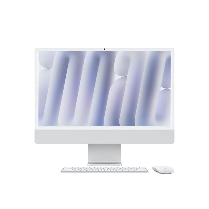 iMac Apple 24 512 Go SSD 16 Go RAM Puce M4 CPU 8 cœurs GPU 8 cœurs Argent