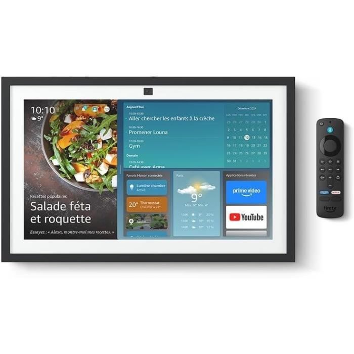 Assistant Vocal Amazon Echo Show 15 (Modèle 2024) – Écran Connecté Full HD 15,6"