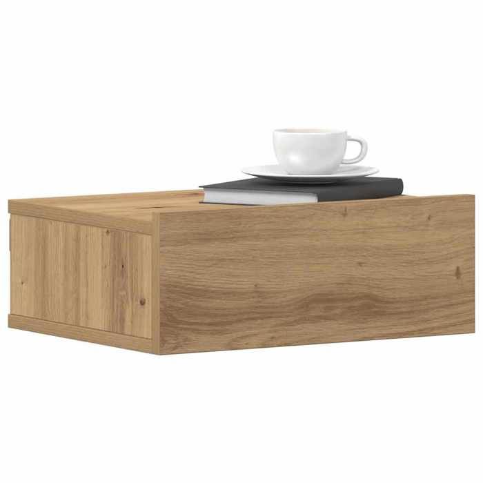 SALE 2025Armoire de Nuit suspendues - Tables de chevet flottantes - Lot de 2 - chêne artisanal 40x32x15 cm118 Kg 3245