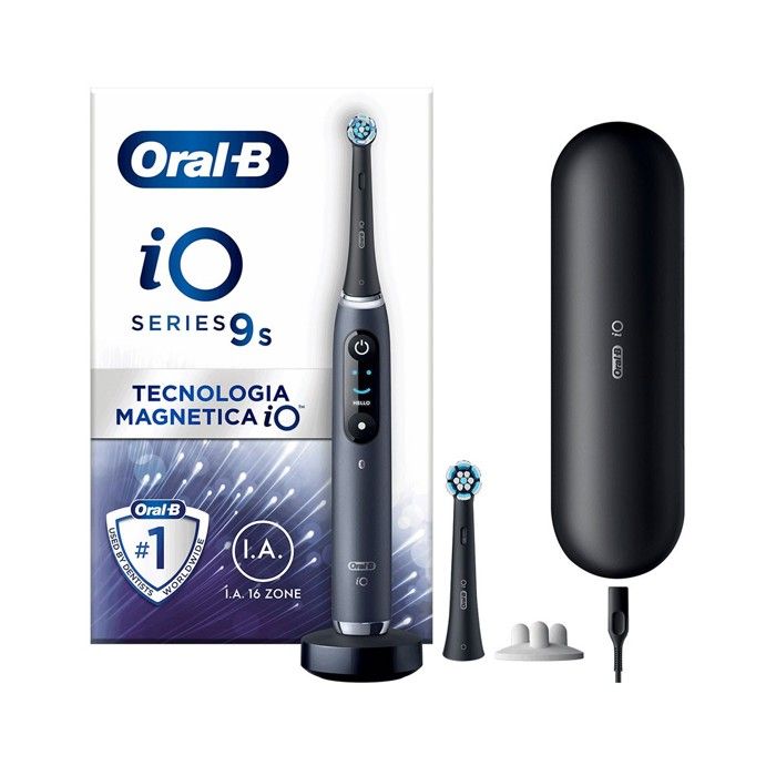 Brosse à dents électrique - Oral-B - iO 9S - Noir - 7 modes de brossage - Rechargeable