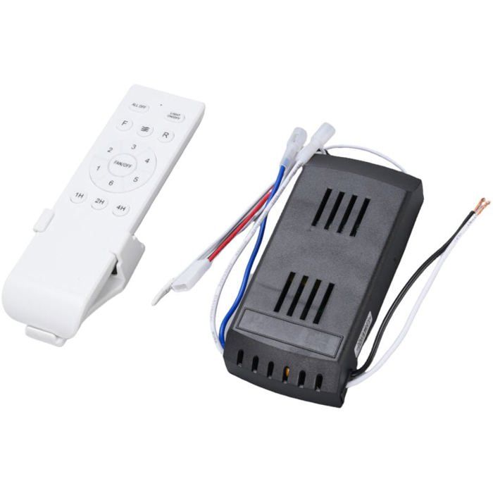 Asixxsix Kit de télécommande Universelle pour Ventilateur de Plafond Remplacement de la minuterie à 6 Vitesses pour la lumière du - Zhandd