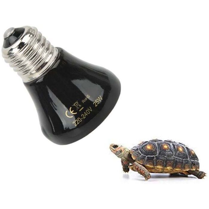 Ampoule Chauffante Tortue Ampoule Chauffante Céramique 25 W Lampes Infrarouge Lampe Chauffante pour Reptiles et Amphibiens