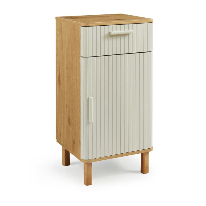 Armoire de salle de bain Ferrersp 80 x 40 x 35 cm effet chêne / couleur sable