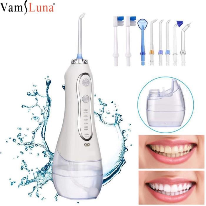 Irrigateur Buccal Portable USB Rechargeable - 3 Modes, 4 Embouts - Marque LISM