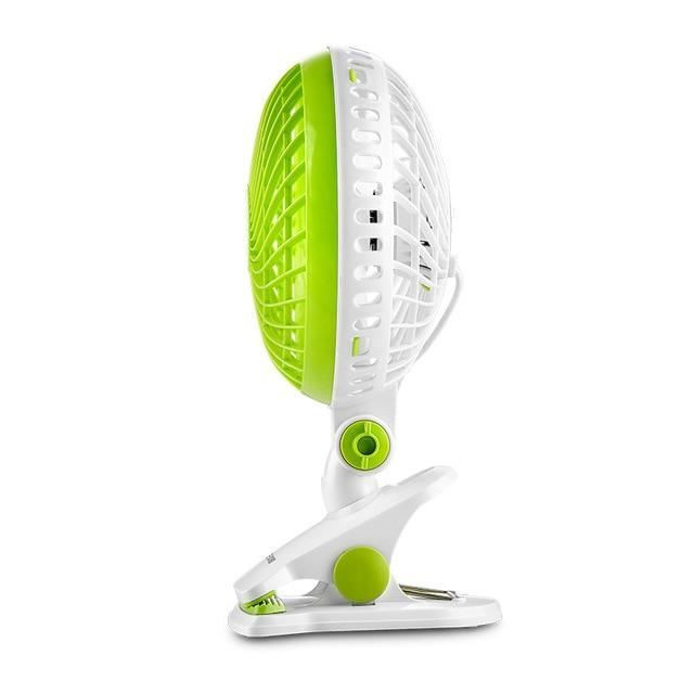 Ventilateur De Bureau à Pince Compact - 3 Vitesses, Rotation 180°, Batterie 1200mAh | Pour Bureau, Maison, Extérieur - 9