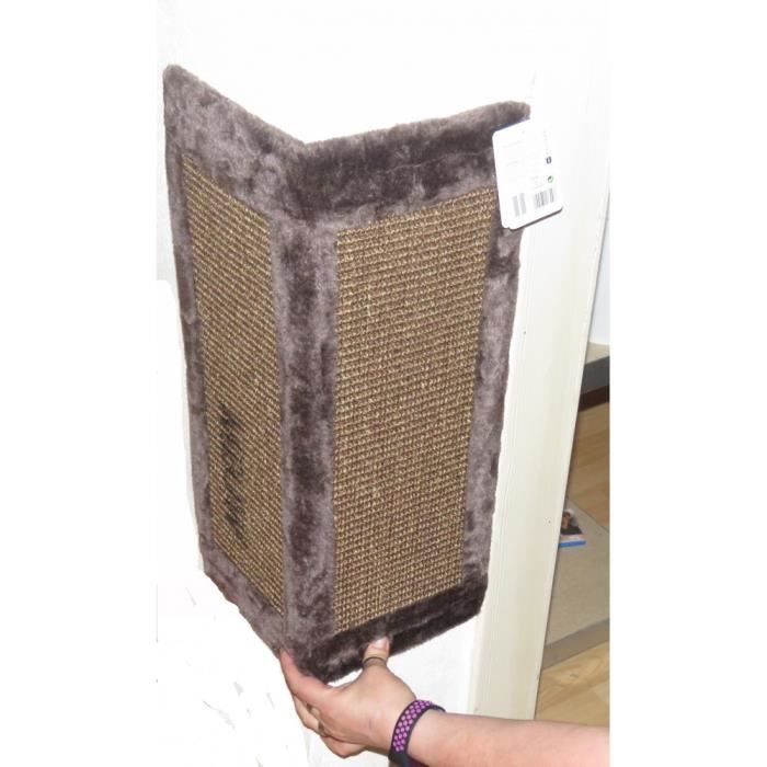 Meilleurs prix pour Griffoir d'angle  pour chat, 40 x 74,5 cm, SHIRO brun - animallparadise 15 Marron