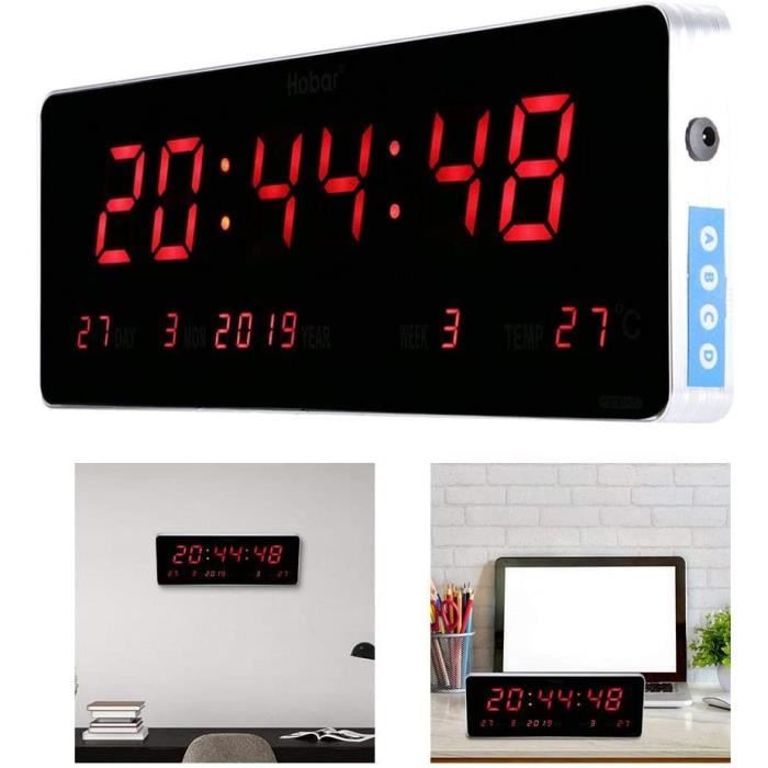 Horloge numérique, Calendrier LED numérique Horloge Horloges murales de