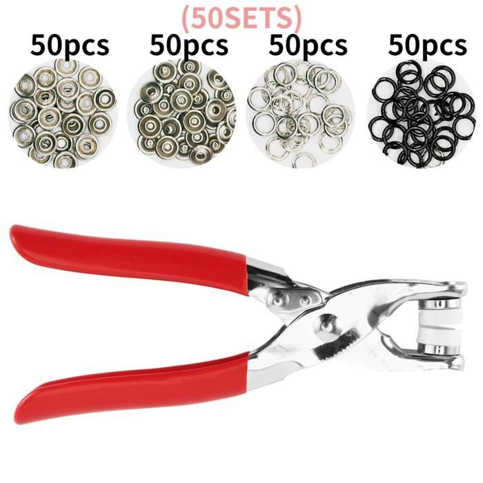 Kit 400 Bottoni A Pressione Colorati Con Pinze - 9.5mm, 10 Colori, Per Fai Da Te, Vestiti E Borse - Foto 3