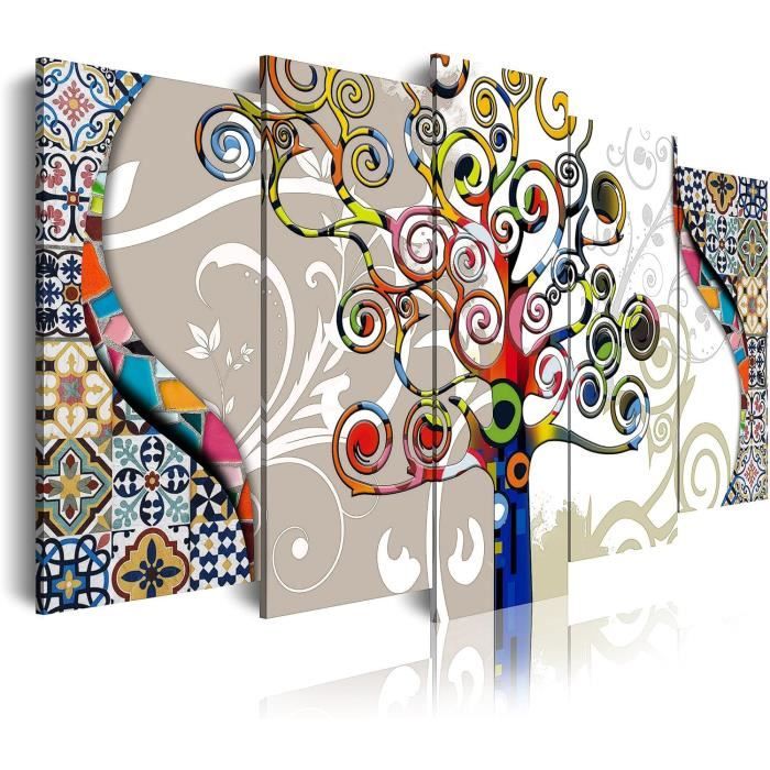 DekoArte - Tableau decoration murale salon MOSAÏQUE, 50x70 cm, x3