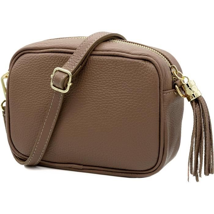 Petit Sac Bandouli re Pour Femme En Cuir V ritable Made In Italy