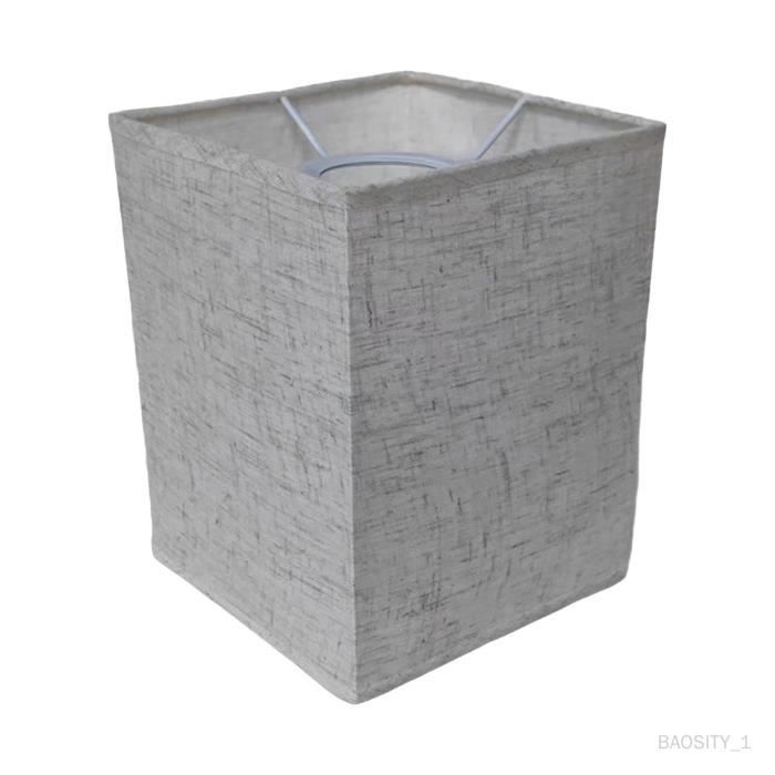 Abat-Jour En Toile De Jute À Clip Sur Lustre, Abat-Jour En Lin, Abat