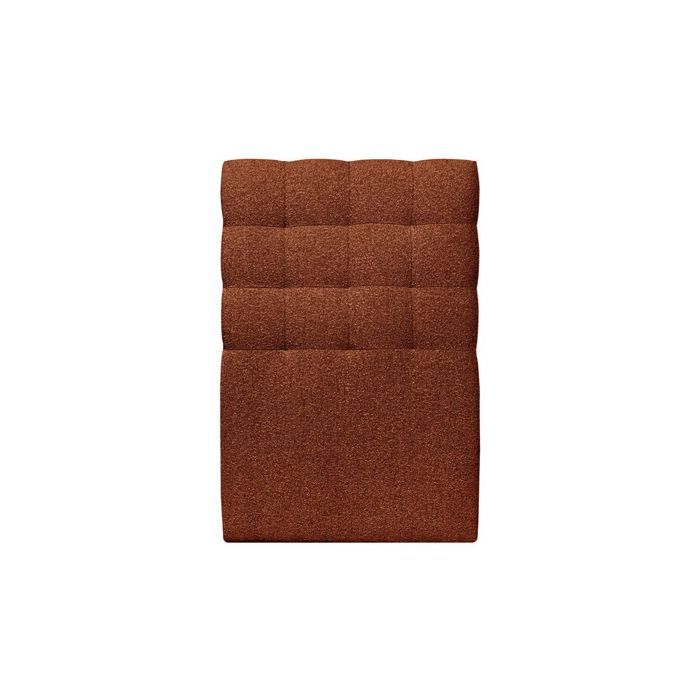 Tete de lit Capitonnée Bouclette Terracotta L 90 cm - Ep 10 cm rembourré - Tête de lit design en bois massif Tete de lit Capitonnée Bouclette Terracotta L 90 cm - Ep 10 cm rembourré - Tête de lit design en bois massif