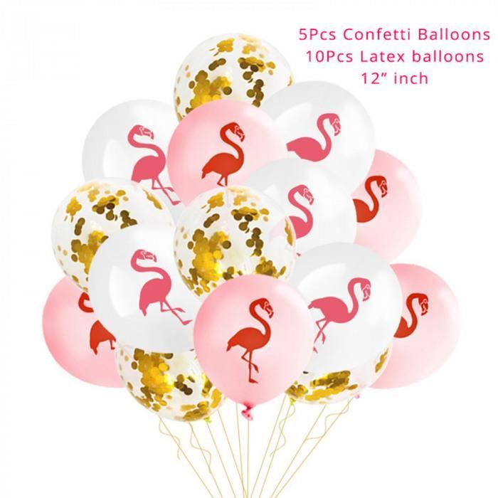 Version Flamingo Balloons Flamant Rose Led Lumieres Chaine Fee Ete Hawaien Theme Fete D Anniversaire Decor Tropical Luau Cdiscount Maison