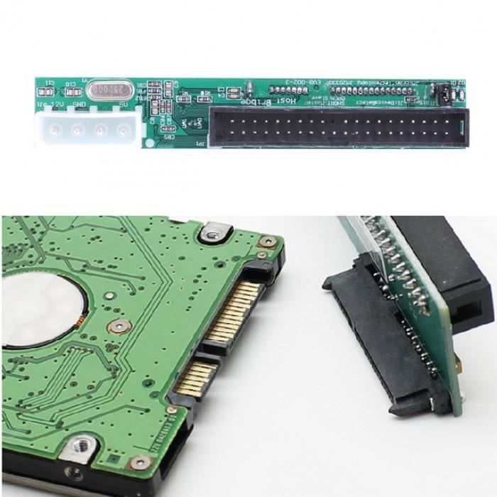 Adaptateur Convertisseur IDE 40 pin PATA vers SATA pour DD/SSD 2.5 / 3.5  Adaptateur de Carte - Cdiscount Informatique