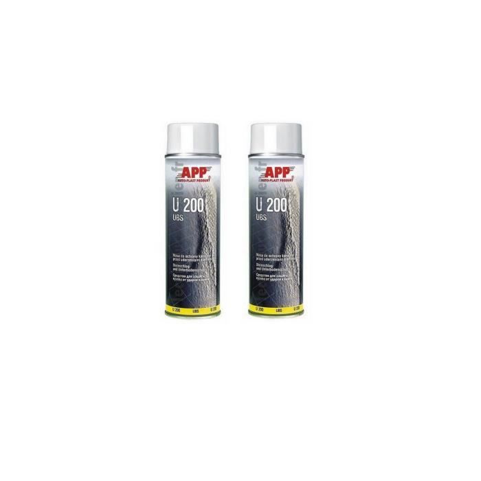 2 Bombes Anti-Gravillon Blackson Blanc - Protection Carrosserie - 500ml Chacune