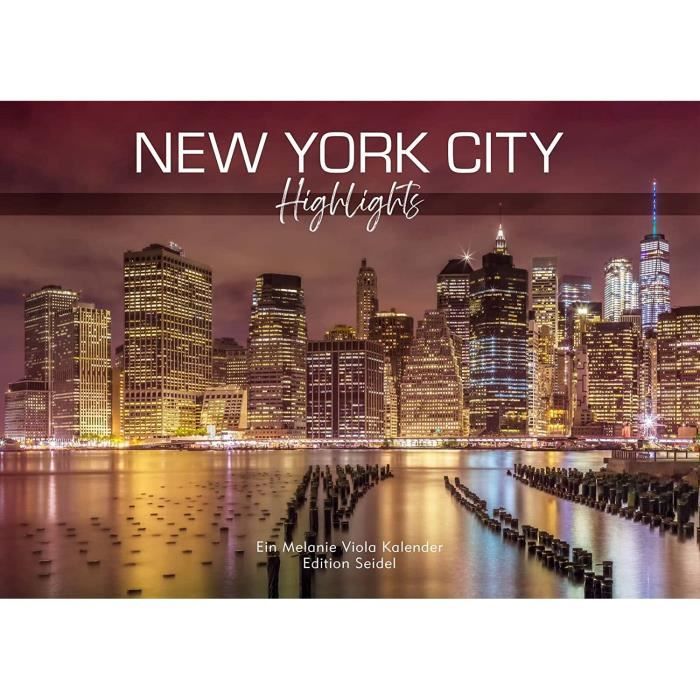 Melanie Viola New York City Calendrier 2022 Format A3 mural USA